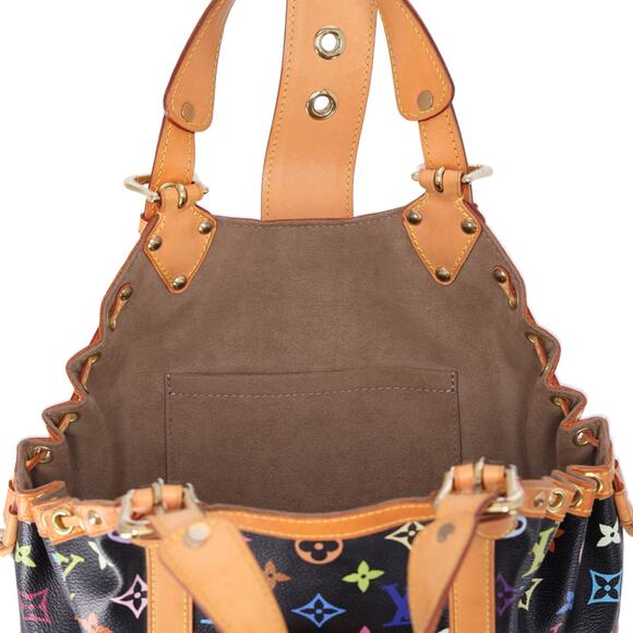 Louis Vuitton x Murakami Theda GM Monogram Multicolore Handbag M92345 Black - Picture 6 of 8